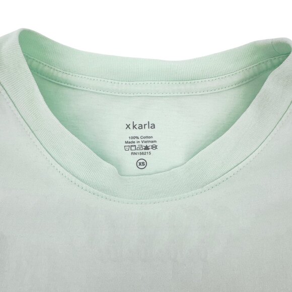 HANES X KARLA The Classic Tee in Neo Mint XS - Picture 5 of 7
